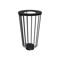 Poubelle Lofoten Vigipirate 100 L acier galva - noir 9005 - Image principale