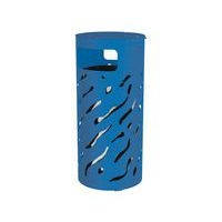Poubelle Venise 80 L couvercle réhaussé et seau - galva bleu 5010 - Image principale