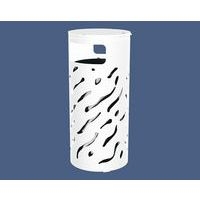 Poubelle Venise 80 L couvercle réhaussé et seau - galva blanc 9010 - Image principale