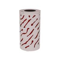 Poubelle Venise 80 L avec seau galva peint - gris 7044 - Image principale