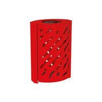 Poubelle Venise 120 L - galva rouge 3020 - Image principale