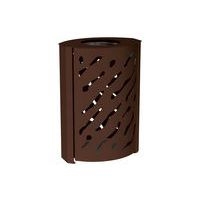 Poubelle Venise 120 L - galva marron 8017 - Image principale