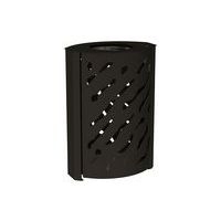 Poubelle Venise 120 L - galva noir 9005 - Image principale