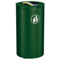 Poubelle Olbia Tri sélectif 2 x 60 L - galva vert 6005 - Image principale