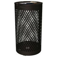 Poubelle Losange Tri sélectif 2 x 60 L - galva noir 9005 - Image principale