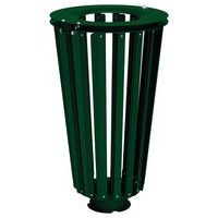Poubelle Lofoten 80 L acier galva vert 6005 - Image principale