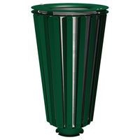 Poubelle Lofoten 80 L acier avec seau galva - vert 6005 - Image principale