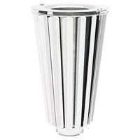 Poubelle Lofoten 80 L acier avec seau galva - blanc 9010 - Image principale