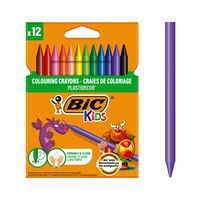 Etui carton 12 craies 12 cm Plastidecor bic - Image principale