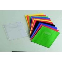 Protège-cahier 2 grands rabats plastique 17x22 cm épaisseur 18/100e - Noir - Image principale