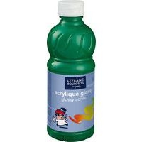 Flacon 500 ml, couleurs acryliques glossy lefranc & bourgeois - vert brillant - Image principale