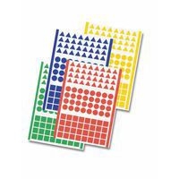 Assortiment de 1920 gommettes géantes géométriques - Image principale