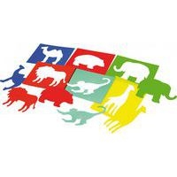 Valisette 6 pochoirs - les animaux sauvages - Image principale