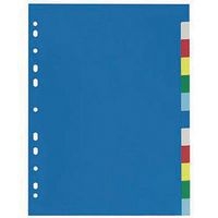 Jeu 12 intercalaires plastique A4 - 20/100e - Image principale