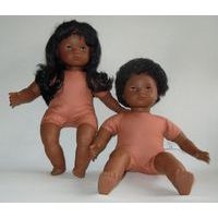Bébé africain fille 40 cm avec cheveux - Image principale