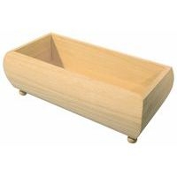 Boîte vide-poches en bois à décorer 20 x 10 x 5,7 cm - Image principale