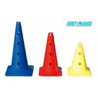 Lot de 4 cônes multifonctions hauteur 40 cm avec 3 trous sur 4 côtés - Image principale