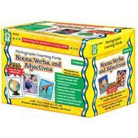 Lot 275 cartes d'apprentissage photographiques 'noms, verbes et adjectifs' - Image principale