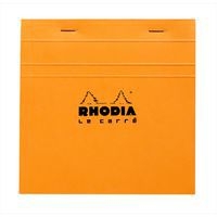 Bloc agrafé orange petits carreaux 80 feuillets - Rhodia - Image principale