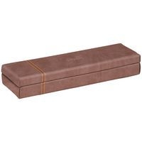 Rhodiarama plumier simili cuir italien 21x5,5x3 cm chocolat - Image principale