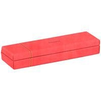 Rhodiarama plumier simili cuir italien 21x5,5x3 cm corail - Image principale