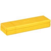 Rhodiarama plumier simili cuir italien 21x5,5x3 cm jonquille - Image principale