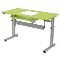 Poste écran sous vitre Mini réglable mélaminé PMR - Image principale