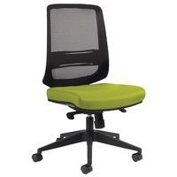 Chaise de bureau NOVY Eco MD résille Noir sans Têtiere Vert - Image principale