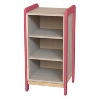 Meuble colonnes + niches Lili 1 colonne/3 cases Ht 98 cm corail - Image principale