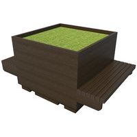 Module jardinière centrale plastique recyclé Espace Urbain - Image principale