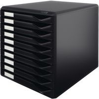 Bloc de classement noir Leitz 10 tir Noir avec finition mate - Image principale