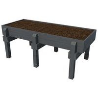 Jardin surélevé 6 pieds 240 x 110 cm - gris - Image principale