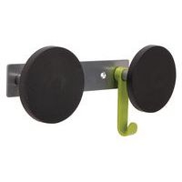 Patères murales acier ABS 2 patères + 1 crochet - Image principale