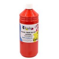 Flacon de 1L de gouache O'color - Rouge vif - Image principale