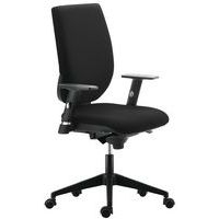 Fauteuil de bureau Tertio haut dossier synchrone accoudoir réglable tissu M1 - Image principale
