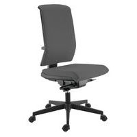 Chaise de bureau Tela haut dossier Synchro Plus tissu coloris gris - Image principale