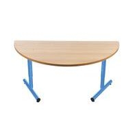 Table régl. Chloé 1/2 lune pied dégag. Lat. plat. hêtre - Mobidecor - Image principale