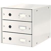 Lot de 3 Bloc de classement Leitz Click & Store, 3 tiroirs Blanc - Image principale