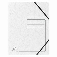 Lot de 25 Chemises à élastique sans rabats carte lustrée - A4-Blanc - Image principale