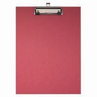 Lot de 10 Porte-bloc papier enduit - Format 23x32cm pour A4-Rouge - Image principale