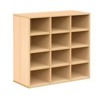 Meuble à courrier Bip Bop 12 cases sans portes - hêtre - Image principale