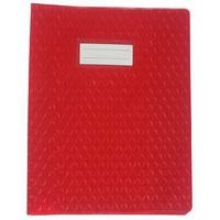 Protège-cahier plastique 17x22 cm épaisseur 12/100e - Rouge - Image principale