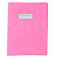 Protège-cahier plastique 17x22 cm épaisseur 12/100e - Rose - Image principale
