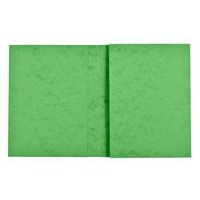 Protège-cahier carte lustrée forte 2 très grands rabats 225g 17x22 cm - Vert - Image principale