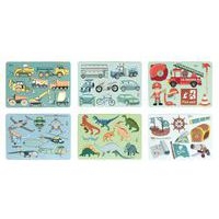 Pochoirs plastique à thème - Folia - Lot de 6 avec 6 modèles de dessin - Image principale