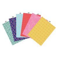 Pochette 30 feuilles décopatch 30x40 cm 6 motifs thème acidulé - Image principale