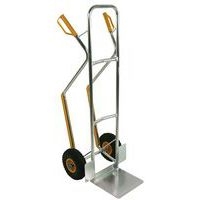 Diable haut aluminium charge 100 kg avec rail escalier - Roues pneumatiques - DLV - Image principale