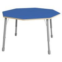 Table Eko octogonale ø 146 cm réglable T3 à T6 - bleu - Image principale