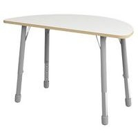 Table Eko demi-ronde ø 138 x 69 cm réglable T3 à T6 - blanc - Image principale