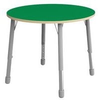 Table Eko ronde ø 100 cm réglable T1 à T3 - vert - Image principale
